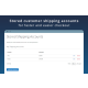 Customer Shipping Account Checkout